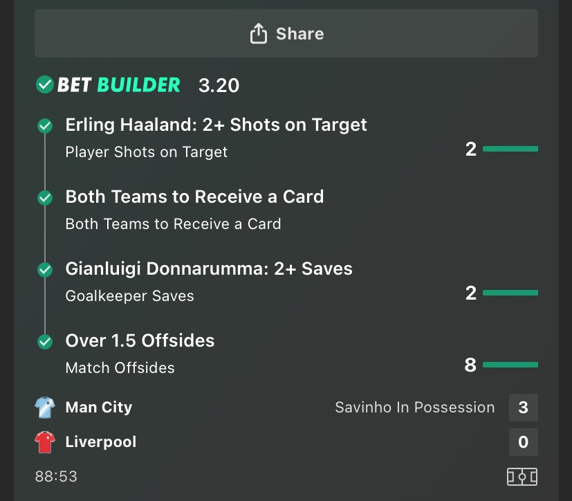 Bang and our bet lands
To celebrate this win I’ll give £500
To enter like❤️ &amp; retweet
Must be following <a href="/rit3489/">Pitch Prophet Tips</a>
#MCILIV
#Premierleague