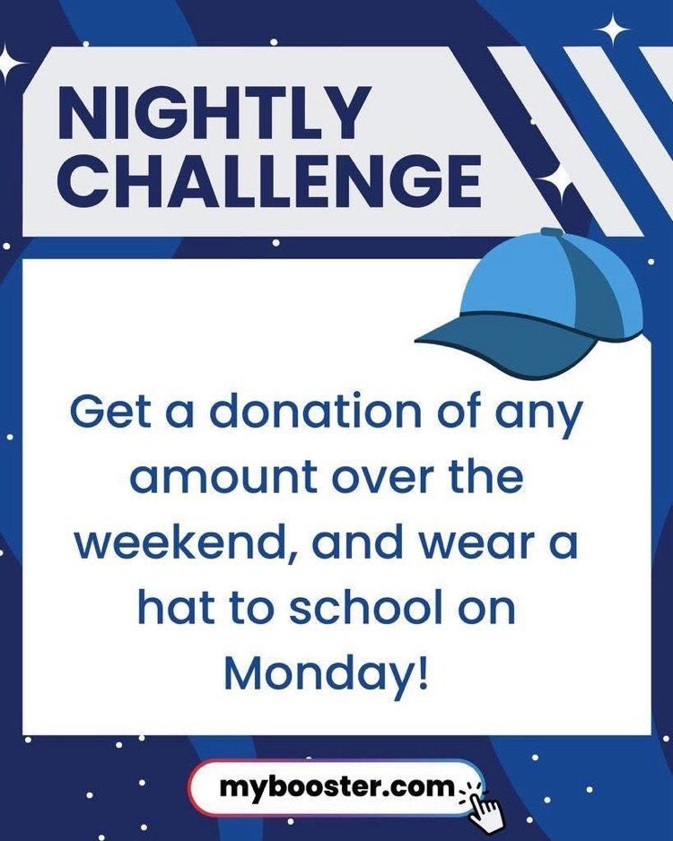 BeebeElementary's tweet image. We are SO CLOSE to meeting our goal! 
Please help us reach it over the weekend. Share your child&apos;s link on your social media pages. 
If they get a donation over the weekend, they can wear a hat to school on Monday.