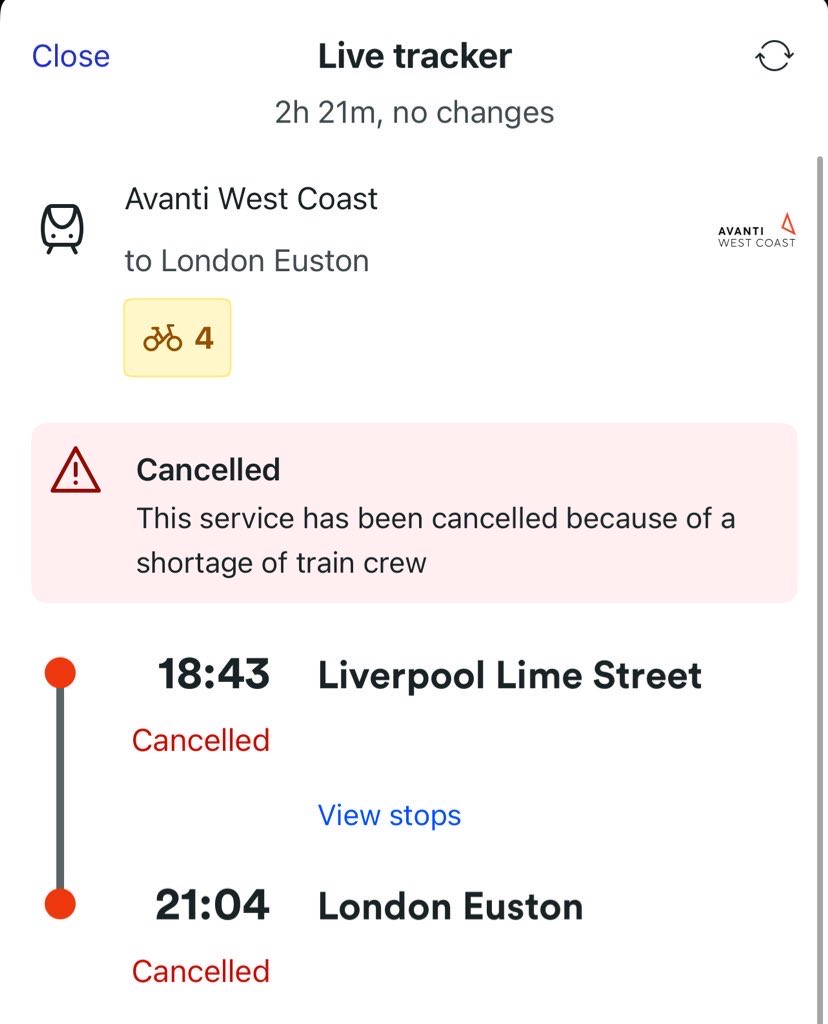 DanCroll's tweet image. Oh @AvantiWestCoast you are a shambles