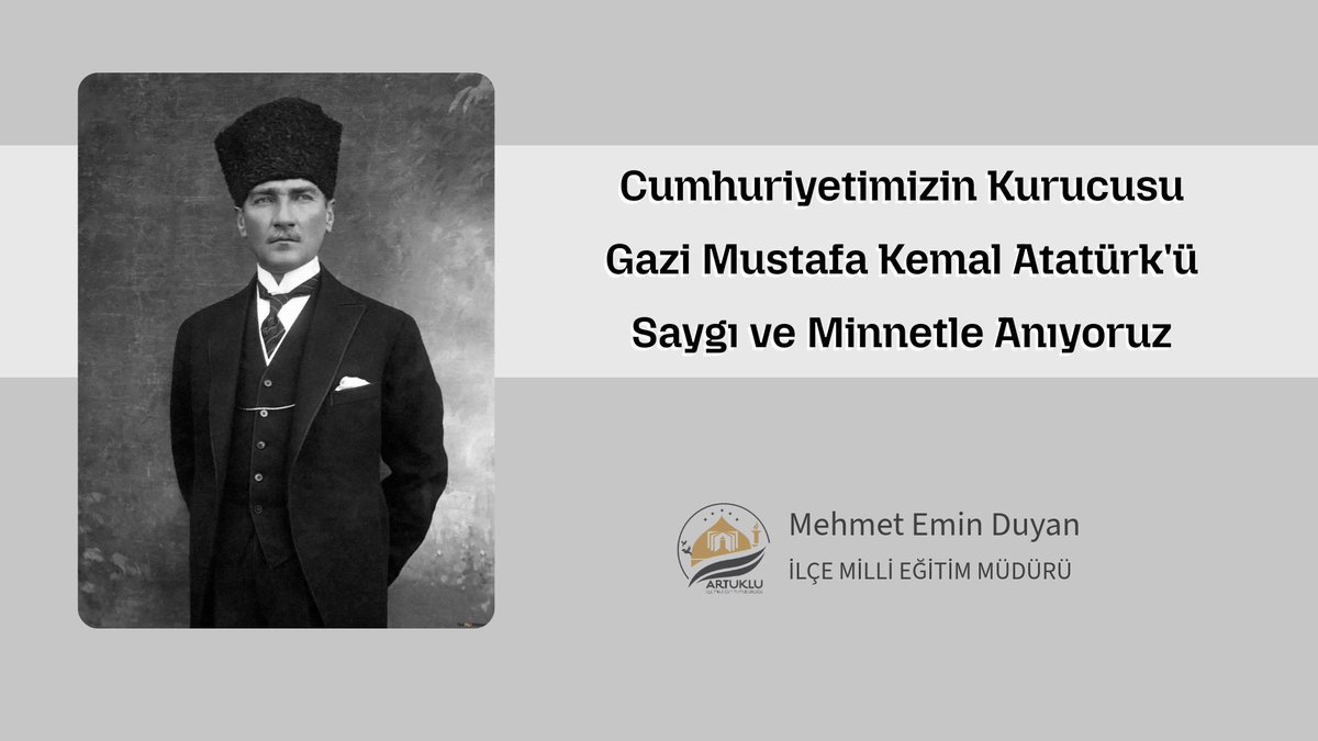 🇹🇷 Cumhuriyetimizin Kurucusu Gazi Mustafa Kemal Atatürk'ü Saygı ve Minnetle Anıyoruz #10Kasım 🇹🇷