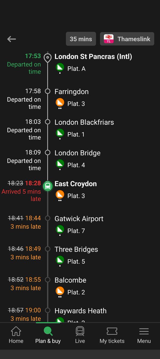 stephfriend_'s tweet photo. @TLRailUK This is showing we've arrived but we've definitely not. https://t.co/ecRuMFtvep