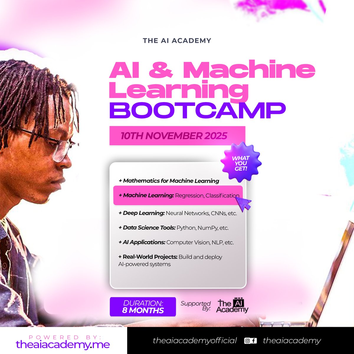 theaiacademyhq's tweet image. We official starting tommorow