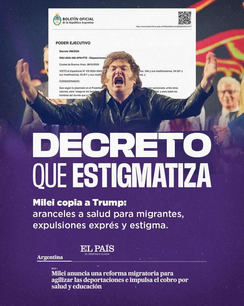 El discurso del odio ya no es discurso: es política de Estado.
#DecretoDelOdio #EsArgentinaOMilei