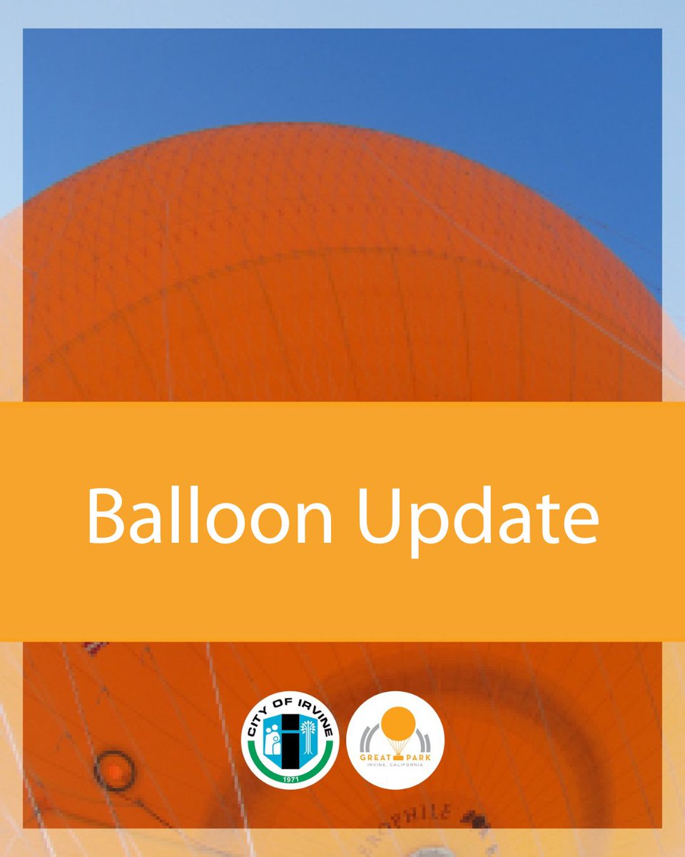 💨 The Great Park Balloon will not be flying today due to high winds. 

There is still plenty to enjoy at the park! Plan your visit at yourgreatpark.org. 

#GreatParkBalloon #YourGreatPark