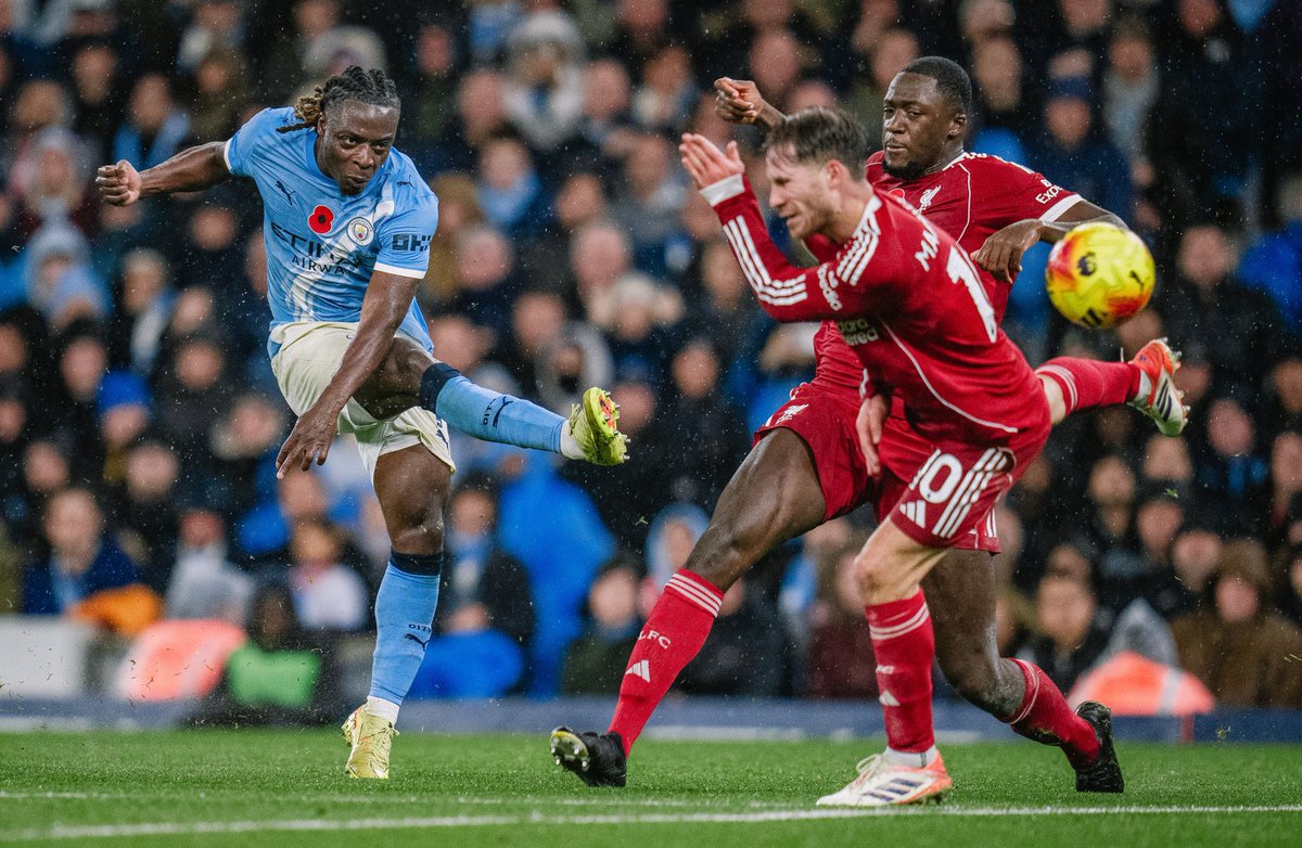 City_Chief's tweet image. 💎 Jérémy Doku vs Liverpool 🔥

⏱️ 74 mins
⚽️ 1 goal
🎯 3 shots, all on target
🔑 3 key passes
💨 7/8 successful dribbles
⚔️ 11/14 duels won

51 touches of pure magic - his best performance of the season! 👏🩵