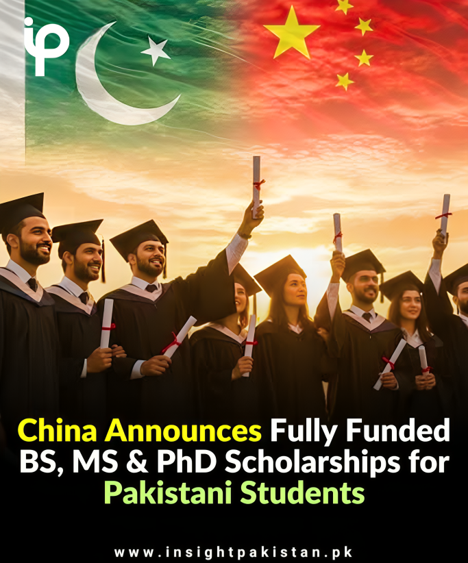 insight_pak's tweet image. Pakistani students! China offers fully-funded BS, MS &amp;amp; PhD scholarships for 2026‑27. Tuition, accommodation &amp;amp; stipend included. Apply via HEC &amp;amp; CSC by 5 Jan 2026. Don’t miss this chance to study abroad!

#ChinaScholarships #PakistaniStudents #InsightPakistan