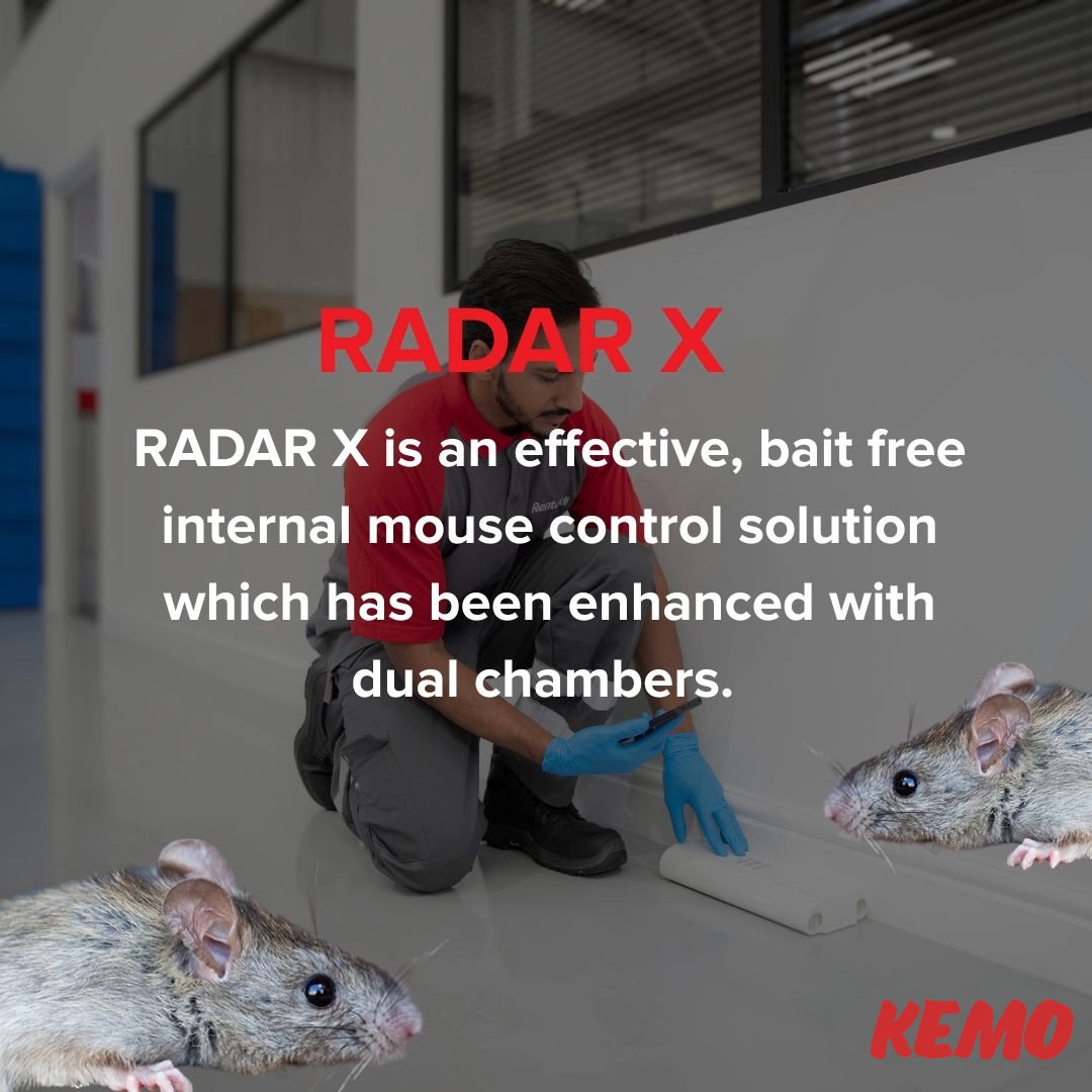 perfectcareio's tweet image. RADAR X: The effective, bait-free internal mouse control solution! Enhanced with dual chambers for extra monitoring and protection in commercial spaces.

#PestControl #RADARX #MouseControl #BaitFree #KEMO