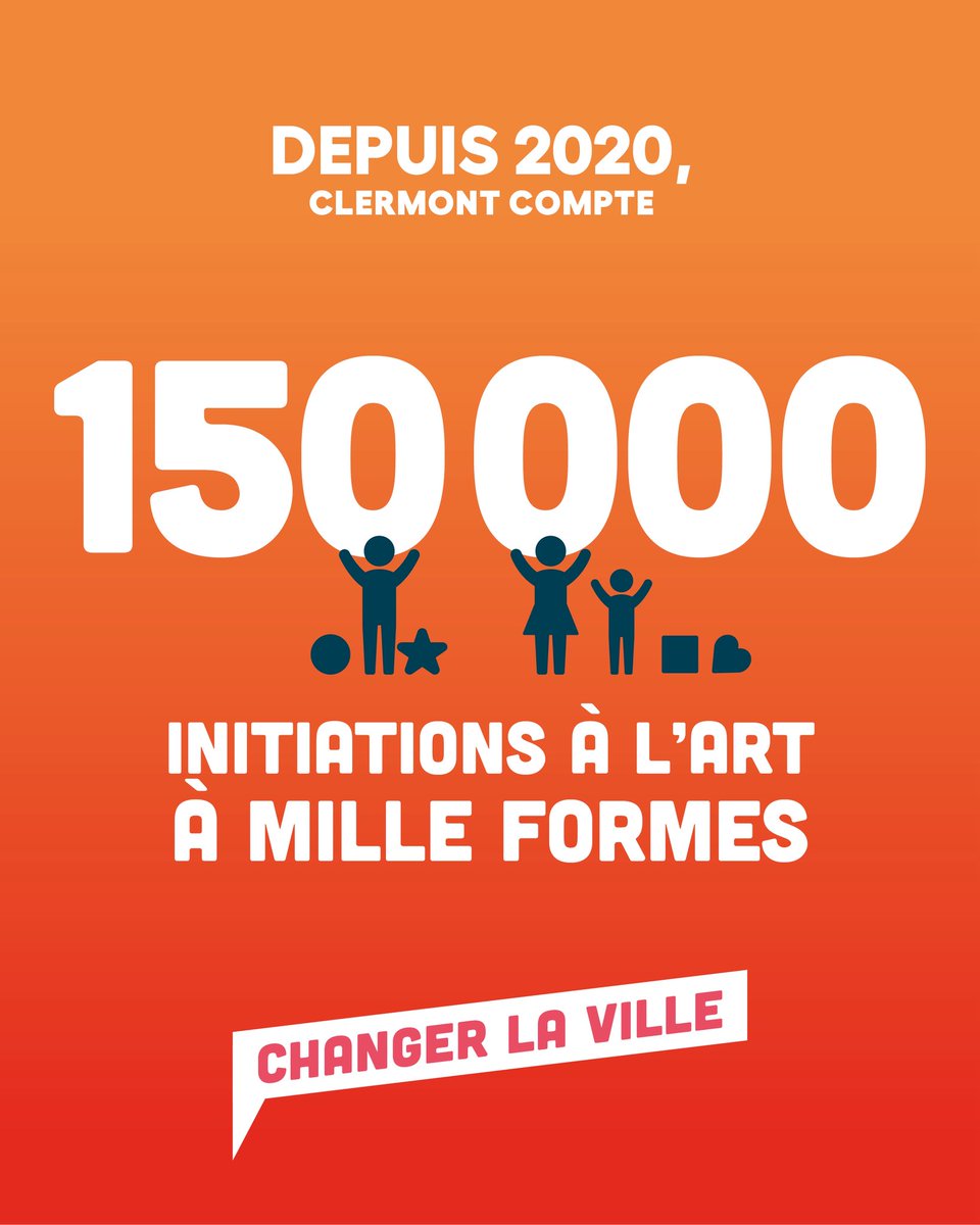 ✅ Changer la ville pour l'avenir de nos enfants, en initiant les 0-6 ans à l'art.
➡️ Depuis 2019, 150 000 personnes ont poussé la porte d'entrée de mille formes, lieu gratuit d'initiation à l'art en lien avec le Centre Pompidou.

👉 bianchi2026.fr 

#clermontferrand