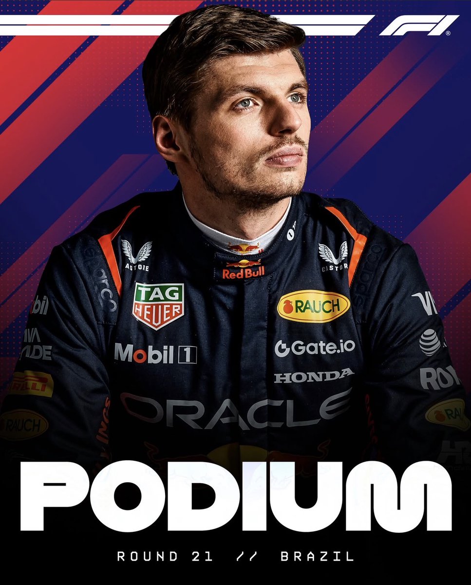 Del Pit Lane al podio. 🔥 🏎️ <a href="/Max33Verstappen/">Max Verstappen</a> nos entregó una carrera totalmente espectacular al remontar del último lugar hasta la P3. 😱 💪🏻

Dos hazañas consecutivas del piloto de Red Bull Racing, quien continúa haciendo historia en el #BrazilGP. 🇧🇷

#Formula1