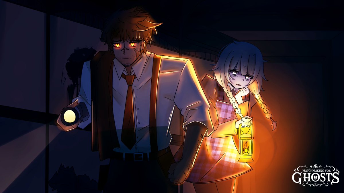 During Ryder and Mary’s date, they hear strange noises. What will they find in the eerie manor?

Expect full splash arts PER date in our upcoming VN

Public Demo Date announced soon. Thank you all! #gamedev #horrorgame #visualnovel #SpookyScarySunday  #cozygame