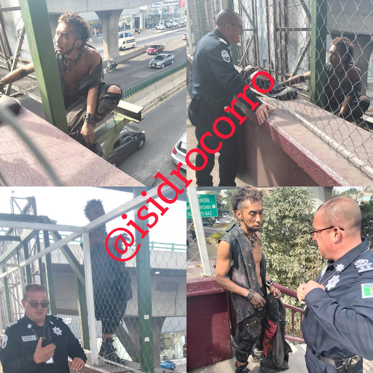 Alrededor de las 14:30 horas de ayer sábado, el subdirector de la Guardia Municipal de Naucalpan, Marco Antonio Vilchis Becerra, logró evitar que un hombre se arrojara del puente peatonal ubicado en Ávila Camacho, a la altura de Echegaray.

Lo convenció que no se quitara la vida.