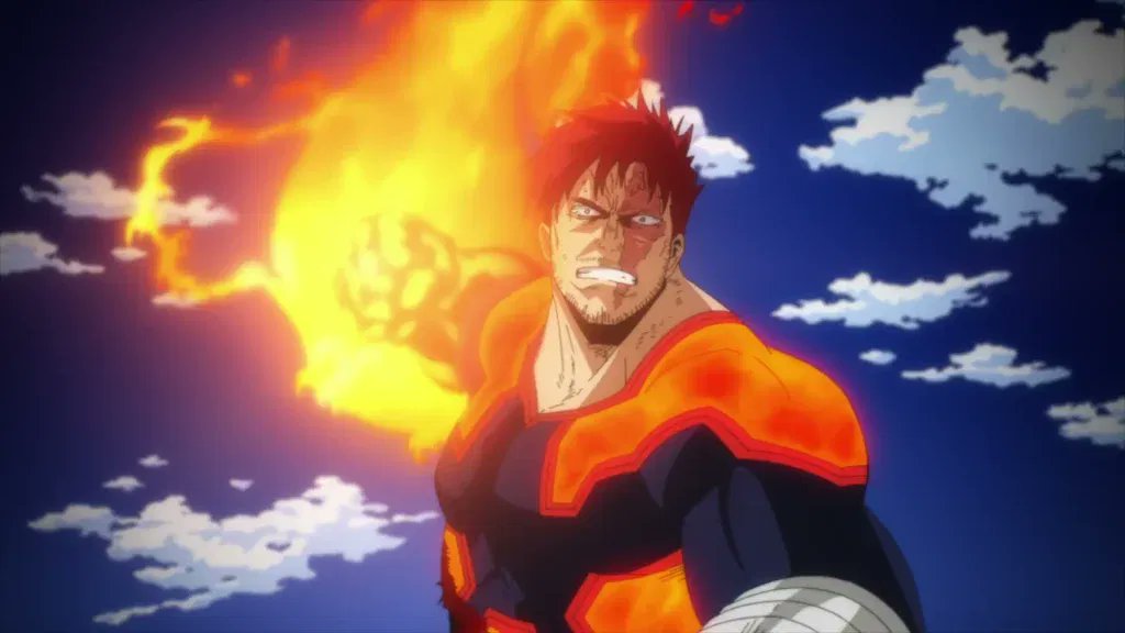 Inoforno's tweet photo. @trubwlsum More like Jogo's, or tiny sparks that eventually make a huge fireball he can launch or punch people with (I think he'd make missing 2 fingers into fire like Endeavour does against AFO in MHA too. (LOOK UP OPPENHEIMER SPARKS for inspiration for like the individual fire particles!) https://t.co/I2WpP5ccPA