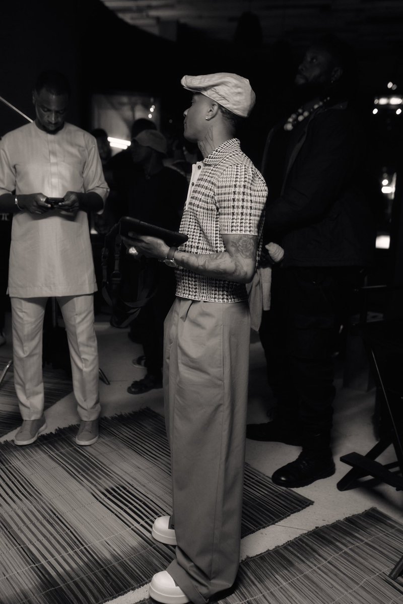 Wizkid at the John Randle Centre for Yoruba culture &amp; History.