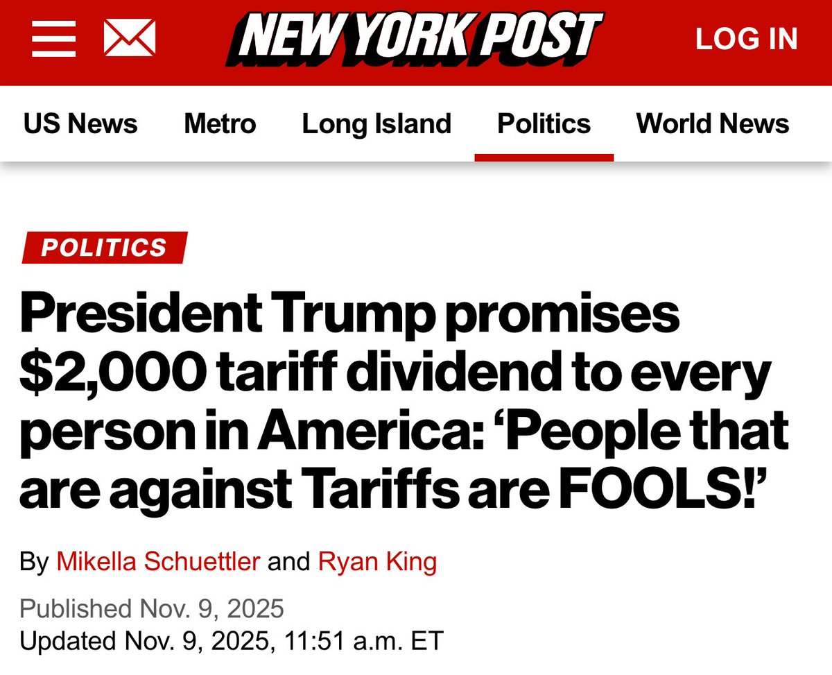 You know, just because Trump says he’s sending out $2,000 checks doesn’t mean your news organization needs to write a story giving it legitimacy.

It’s incredible how many in the legacy media have learned nothing.

But go ahead — give him the headlines he was hoping for while he