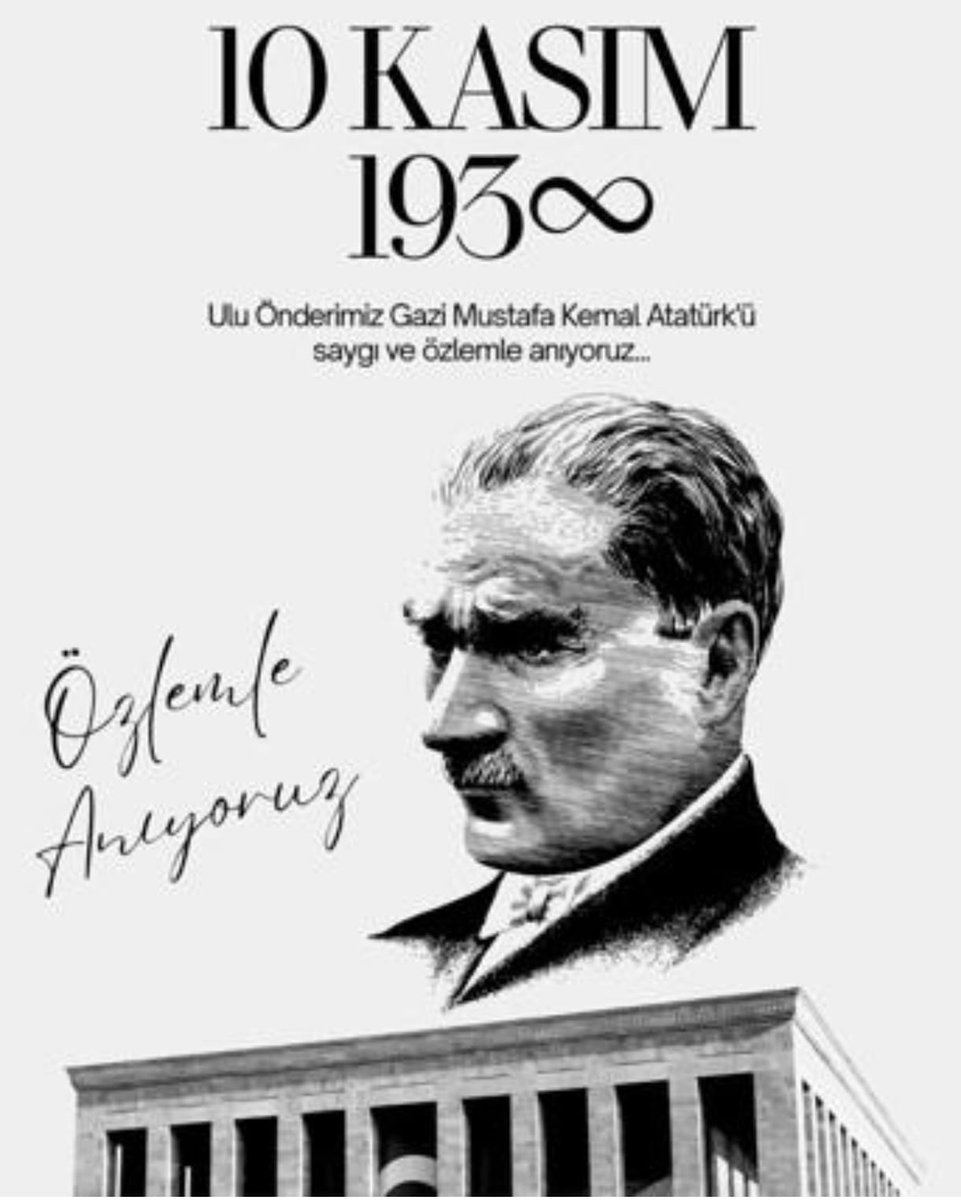 Ulu Önderimiz Gazi Mustafa Kemal Atatürk’ü
ölümünün 87. yılında saygı, özlem ve minnetle anıyoruz...
