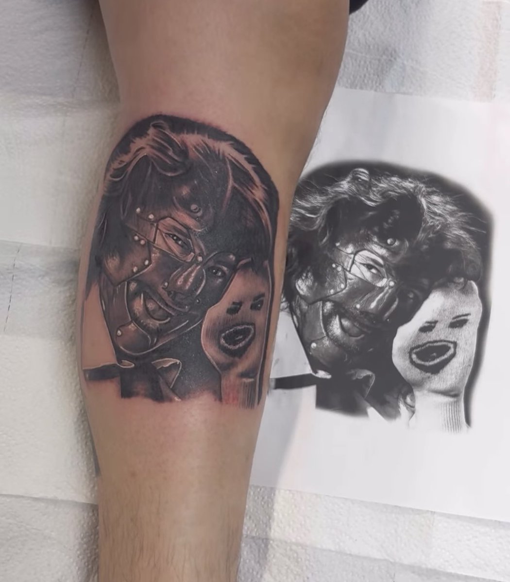 _rdrygo's tweet photo. Follow my tattoo artist for your ink ✍️ #LosAngeles #wwe #cactusjack #tattoos #mickfoley https://t.co/tQMfuW4zGp