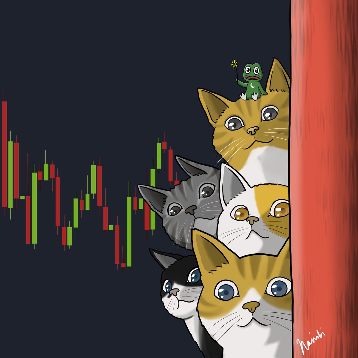 This is a lucky cat chart 😺
Editions for rescued and stray cat frens. 
+10000 good karma to minters ✨

Minting Links:
🔗manifold.xyz/@nairobi00000/…
🔗exchange.art/editions/7JJuH…