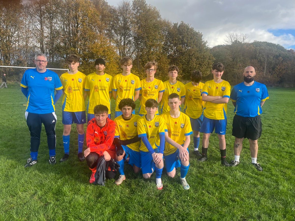 A cup win for U16 Warriors (sponsors Mustard Seeds). 1 down at half time we hit back with three unanswered goals. We controlled the 2nd half &amp; we’ve played Milnrow 3 times &amp; remain unbeaten in the trilogy wining 2 and drawing 1. Be nice to play someone different next week! 💙💛
