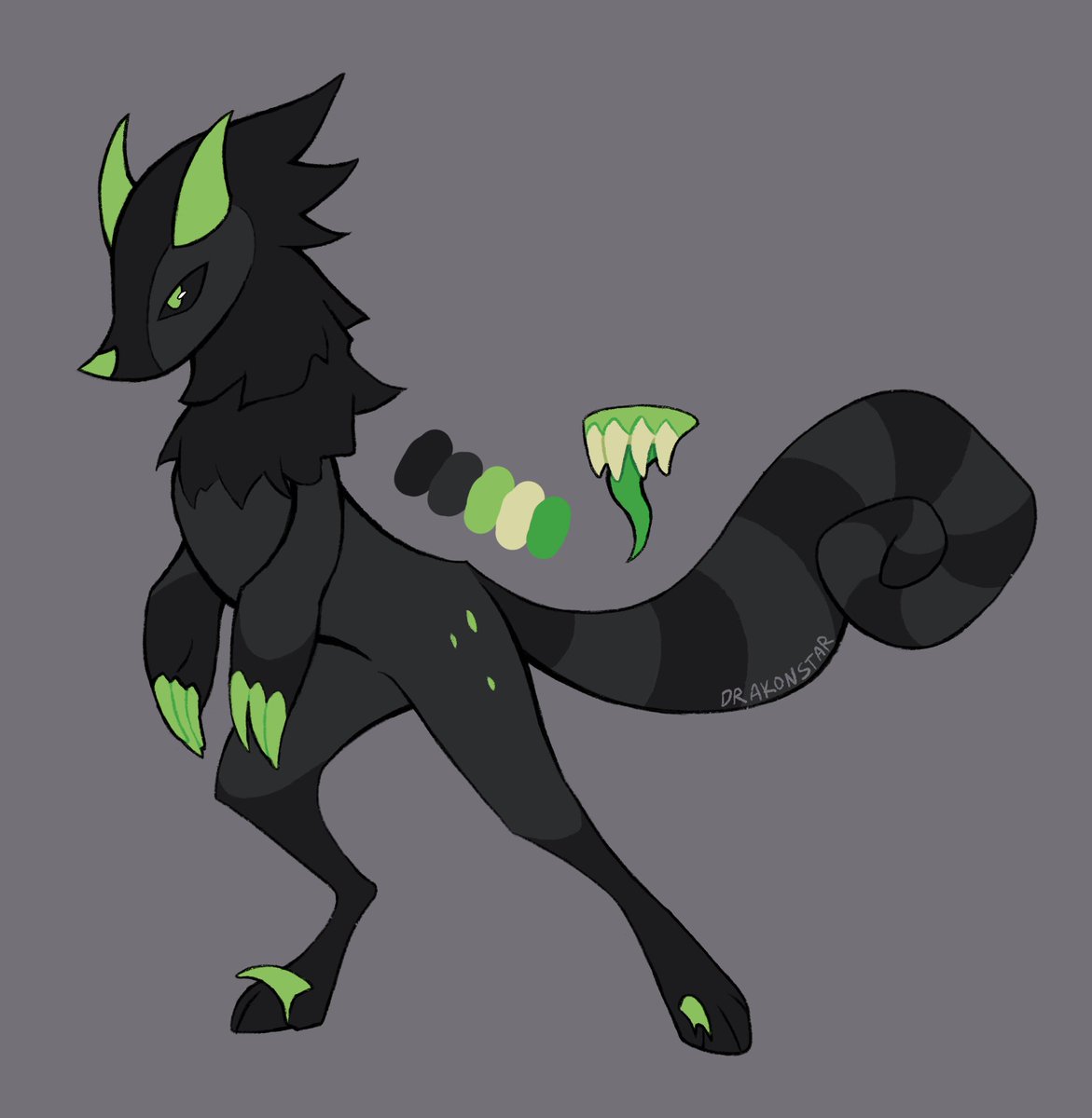 made a cool green dinosaur-ish design! anyone can grab em for just 💲2️⃣9️⃣!

#arttwt #oc #furryart