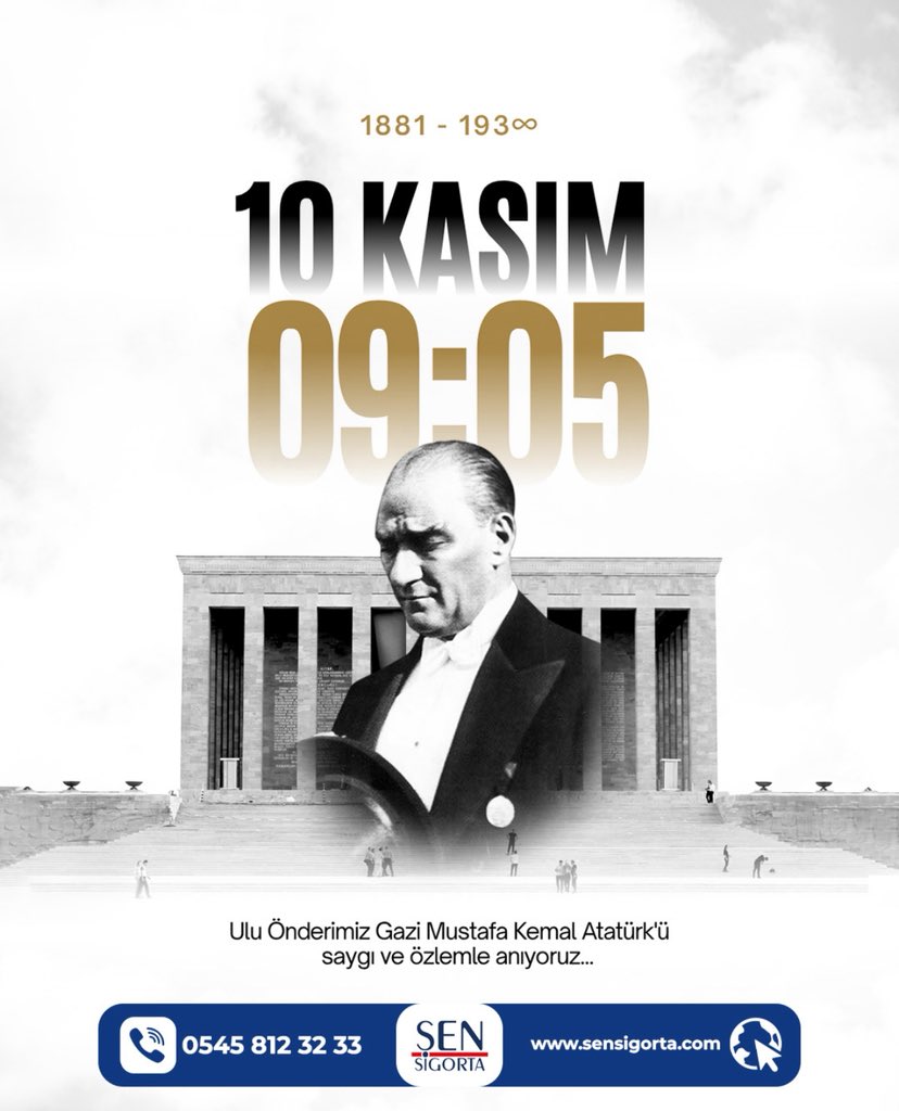 Anıtkabir’e her girişimizde yüreğimizi tarifsiz bir hüzün sarar,
çıkarken ise göğsümüzü dolduran bir gururla ayrılırız.
Ne büyük bir liderdir ki hem milletinin hem de dünyanın gönlünde yer etmiştir.
Allah rahmet eylesin, mekânın cennet olsun Atam
#atam #onkasım #10kasım #Atatürk