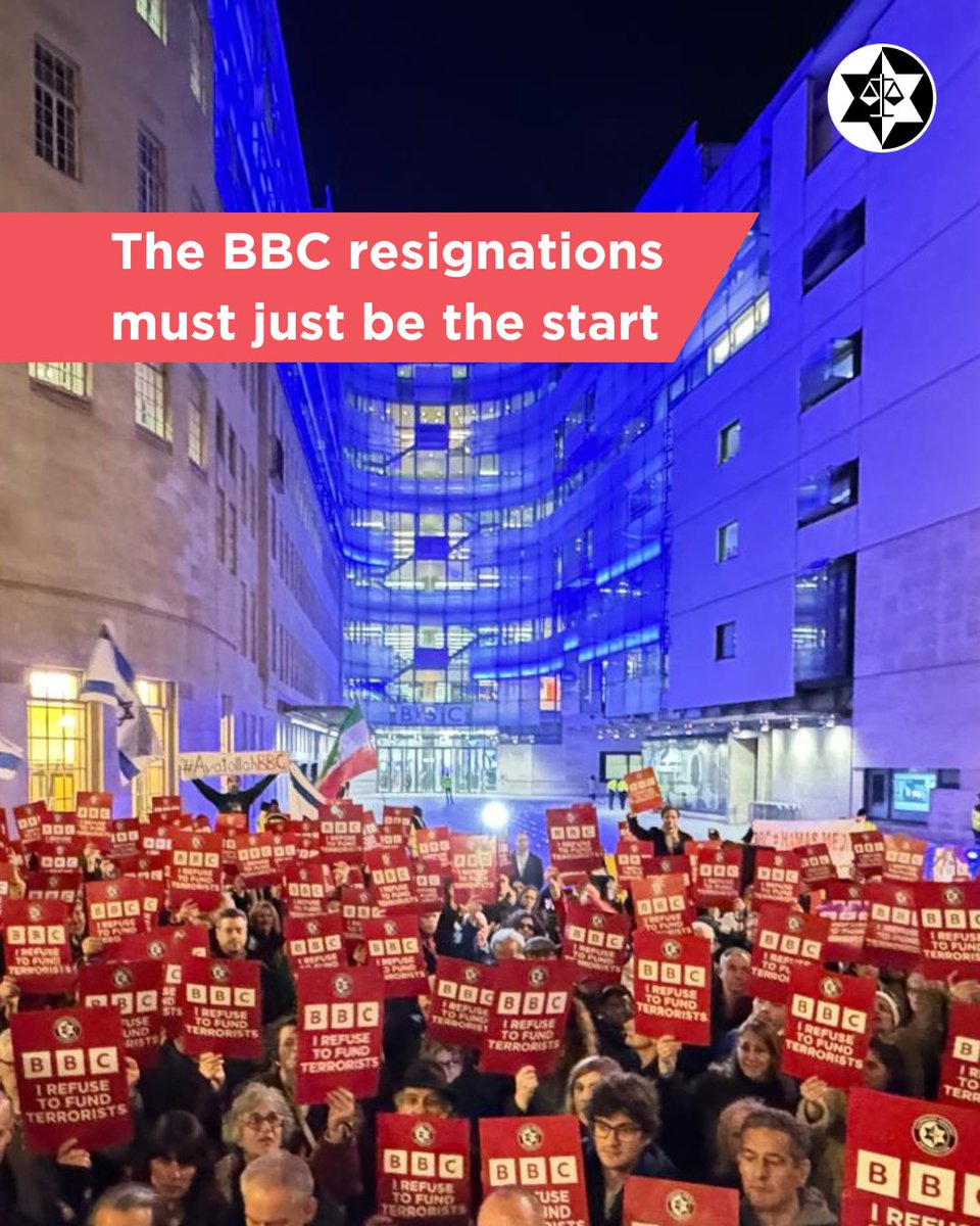 The resignations of Tim Davie and Deborah Turness should be seen as an admission through gritted teeth that the much vaunted impartiality of the BBC has been a sham. 

The BBC's growing bias has extended over many years across a wide array of issues, but for British Jews, the