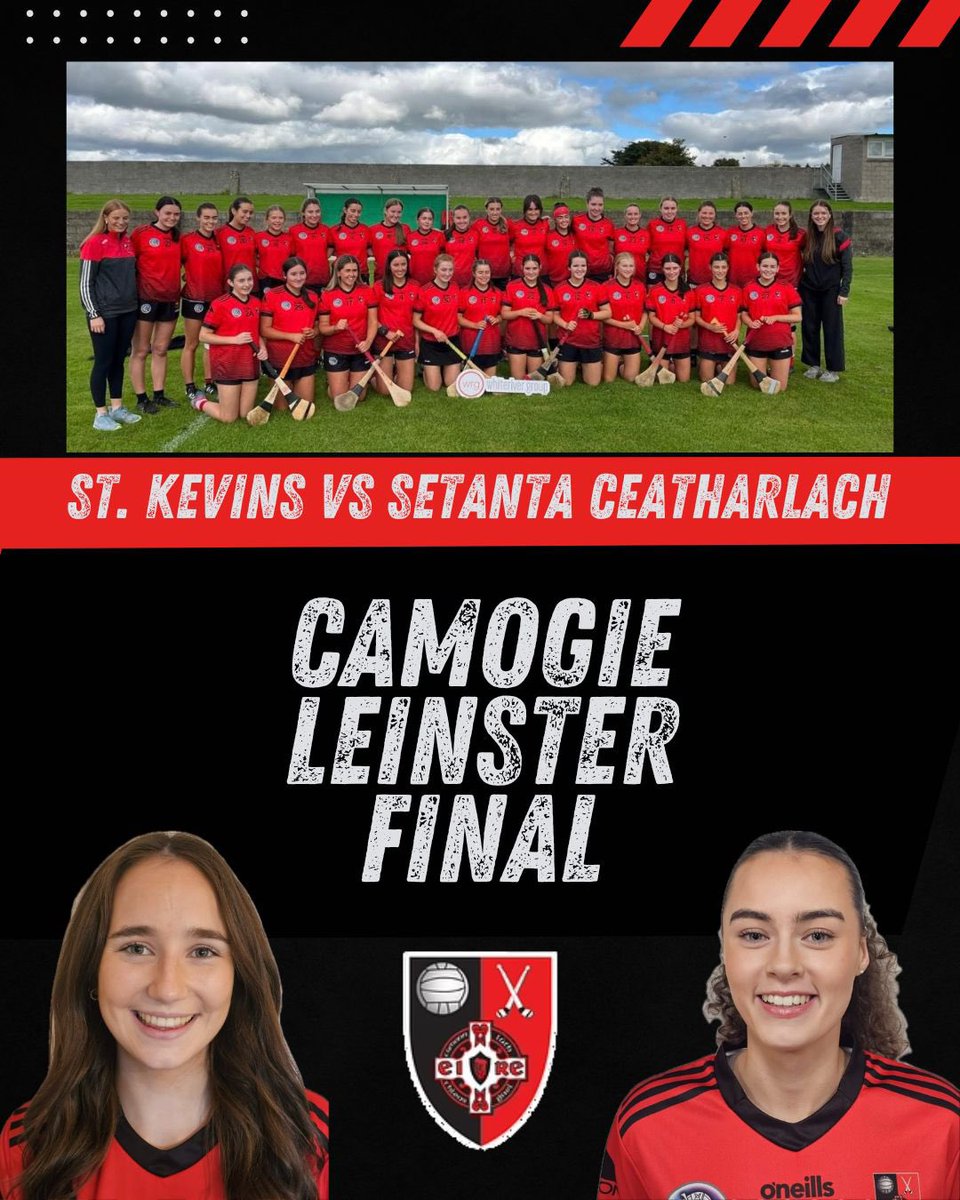 Congratulations to Kate Johnson, Grace King, and all their St. Kevin’s Camogie teammates, on winning the Leinster Junior B Final yesterday in Carlow!#StKevinsGAA #LouthCamogie #ColaisteRis <a href="/ERSTIRELAND/">ERST</a>