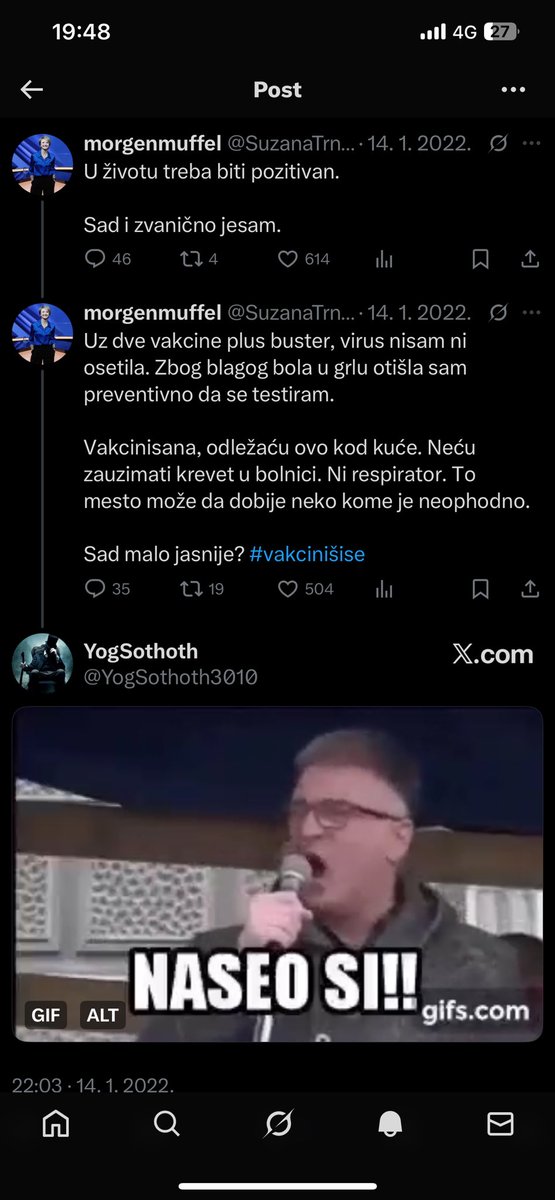 Још један доказ да је Кавчић у праву.
Тада је форсирала Ковид агенду, сада агенду неких опозиционих странака, а све на штету будуће студентске листе.