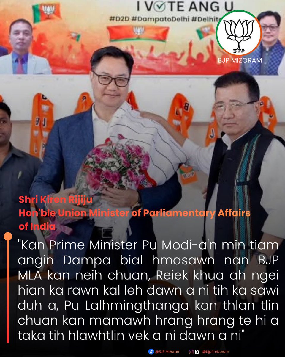 BJP Mizoram tweet media