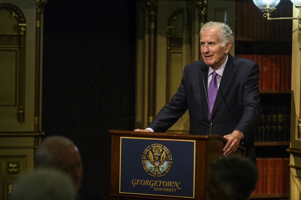 Georgetown's tweet image. The Georgetown community mourns the loss of Paul Tagliabue (C’62), who passed away on November 9, 2025 at the age of 84.