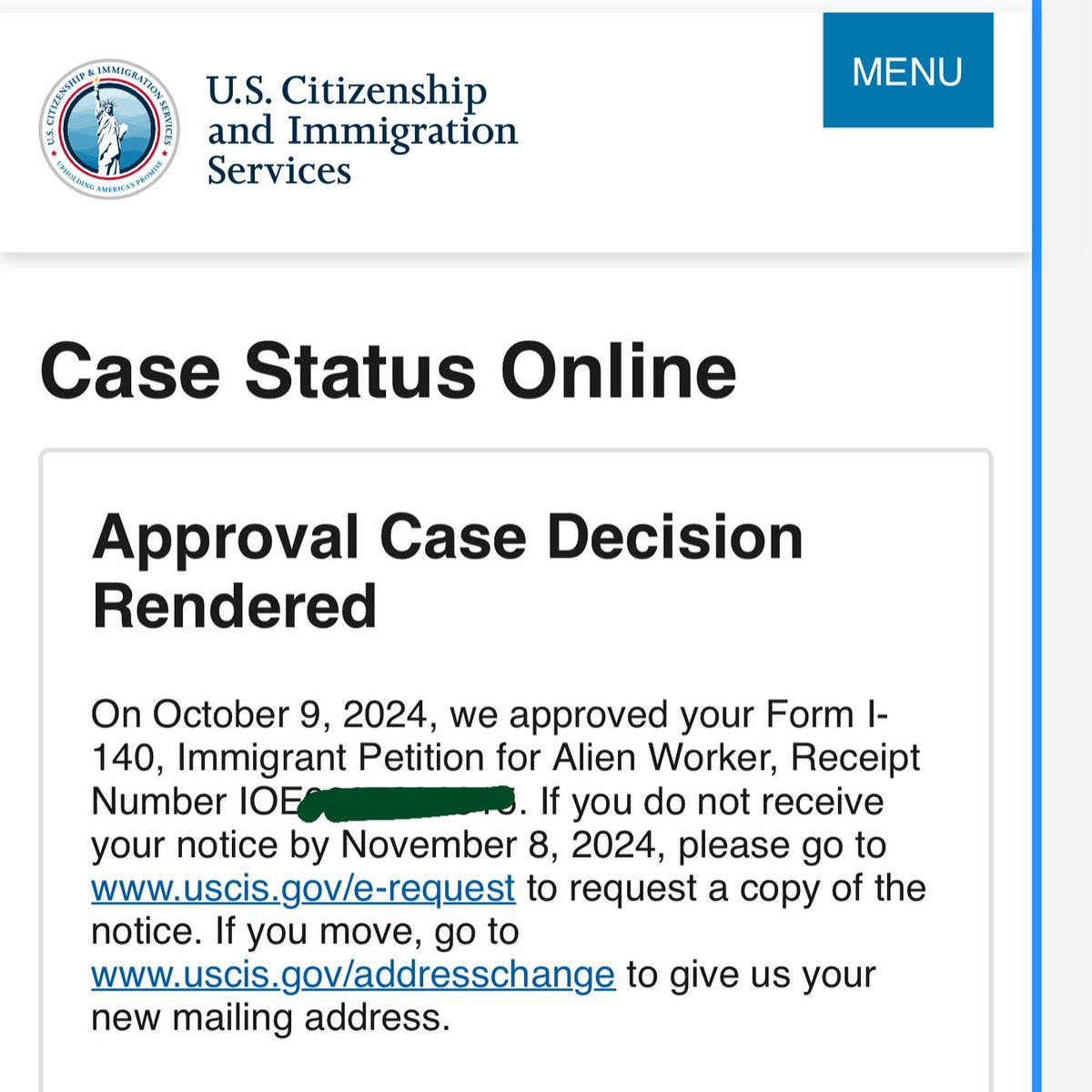 myeb2niw's tweet image. We are beyond excited to share that one of our incredible clients has achieved I-140 approval with Premium Processing using our editorial services!

#EB1A #USImmigration #TechLeader #Innovation #AI #CloudComputing