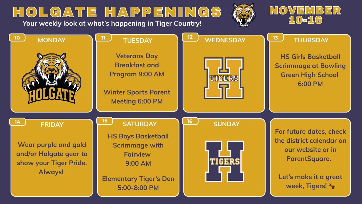 Holgate Happenings psqr.io/80G8Q85O0X via <a href="/ParentSquare/">ParentSquare</a>