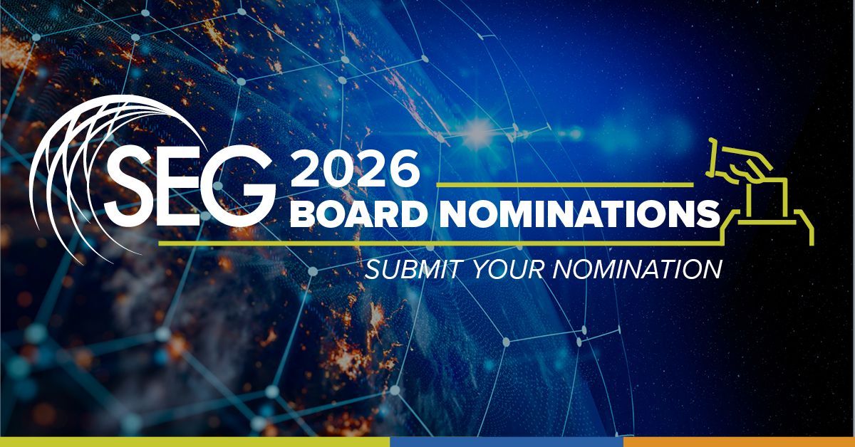 📢 SEG Board of Directors and District Representative candidates needed.

All SEG members are encouraged to submit recommendations for the following 2026 positions:

▪️ President-Elect
▪️  Second Vice President
▪️ Treasurer
▪️ Director at Large
▪️ District Representatives

Submit