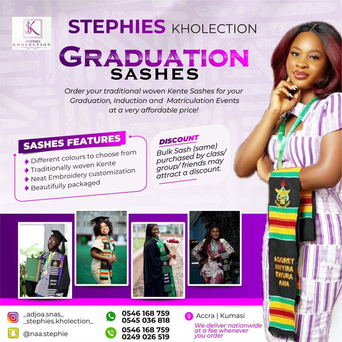 WritesStephie's tweet photo. @gyaigyimii For all your sashes and stoles needs💓 https://t.co/6lWnDW7PV7