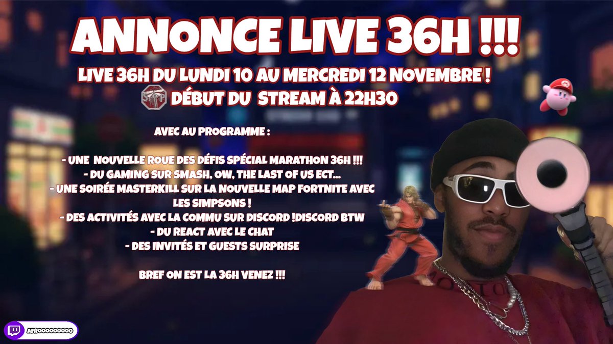 AFROOOOOOOOO0's tweet photo. donc là je vais faire un live pendant 36h et les gens me croient encore normal. 36H BORDEL QUI FAIT ÇA https://t.co/MpAPwQo4rz