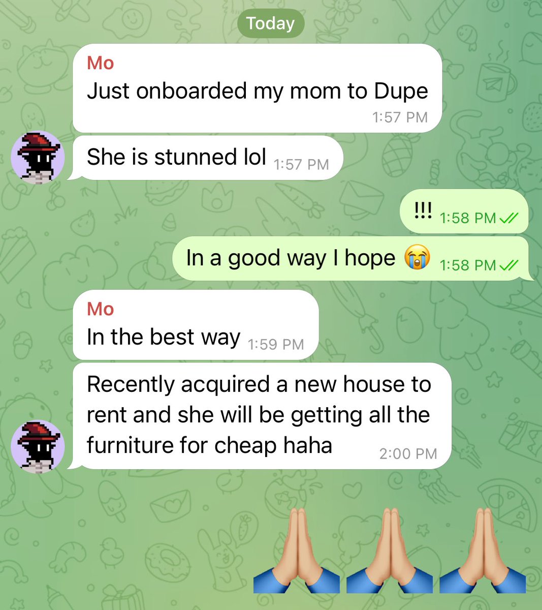 If your mom isn’t duping yet, why? 😭