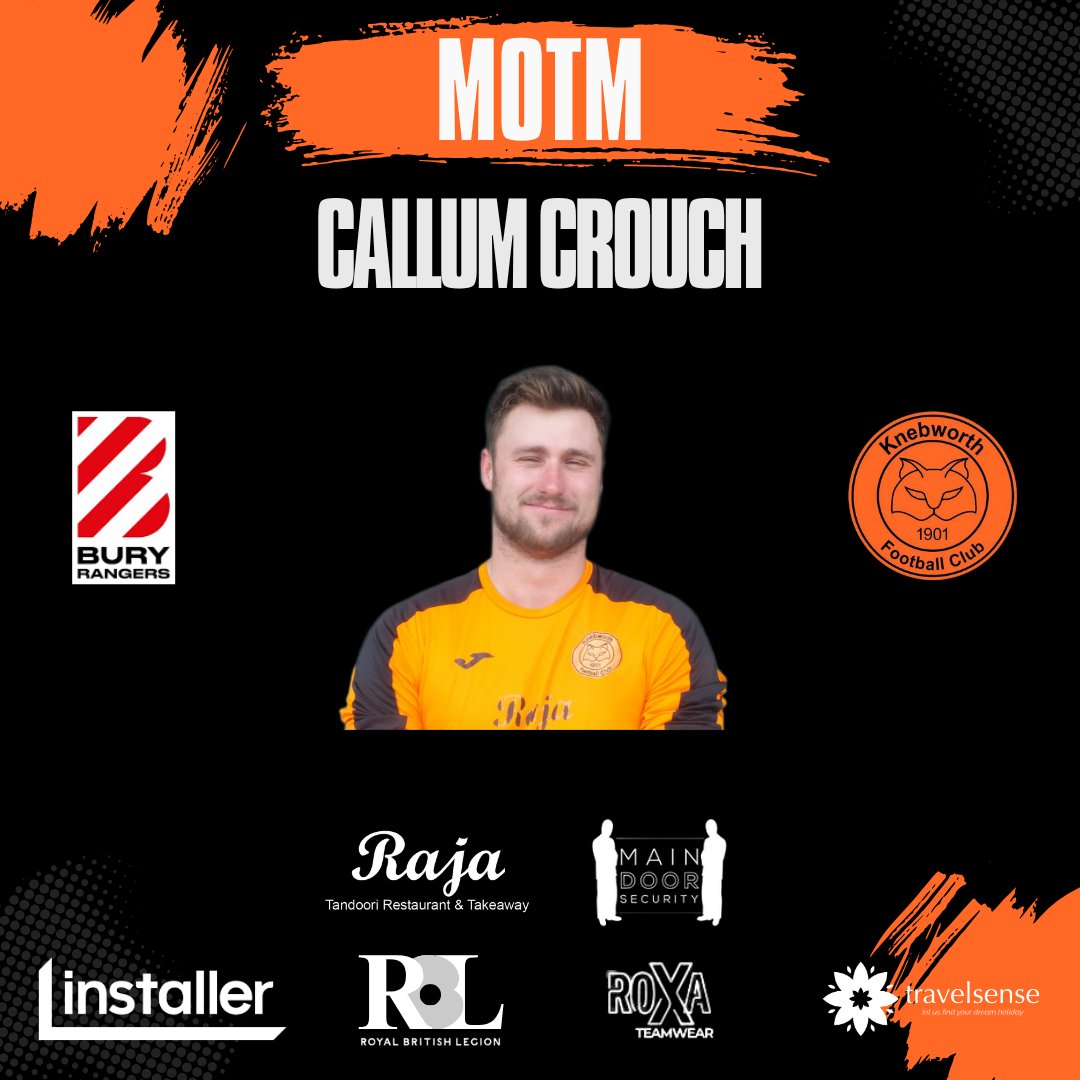 Top, top performance from Callum Crouch sees him awarded MOTM from yesterday's win. 

Absolute brick wall and won every header just by screaming his name and scaring his opponent!

#UpTheKneb

🧡🖤