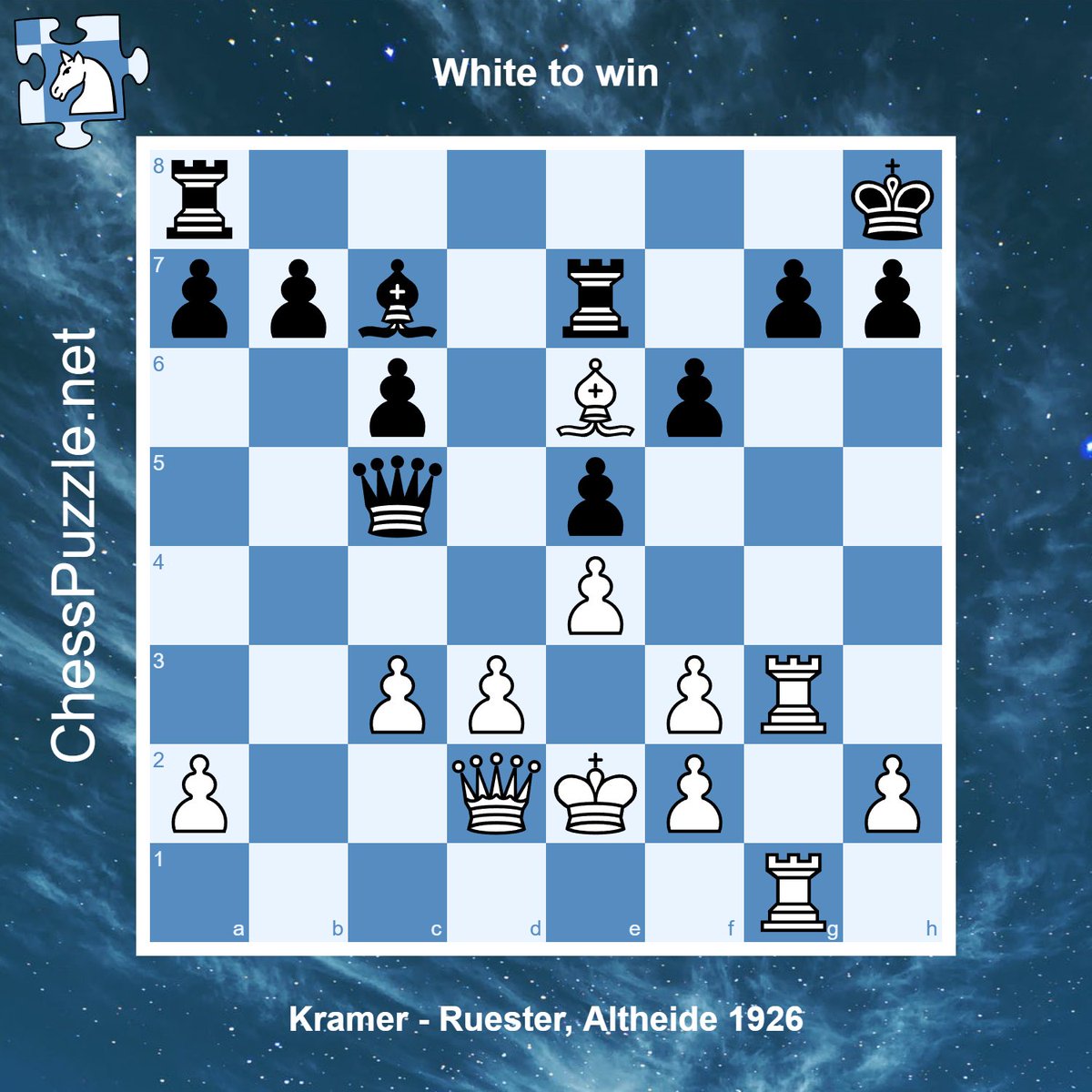 Daily #chess puzzle: chesspuzzle.net/Puzzle/880990