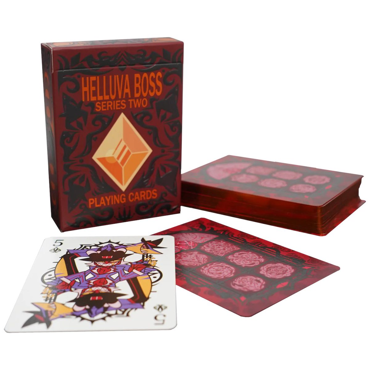 HELLAVERSE's tweet image. This item was no gamble...with 52 new card designs, the Helluva Boss Series Two Playing Cards are a must have for every Helluva fan!!