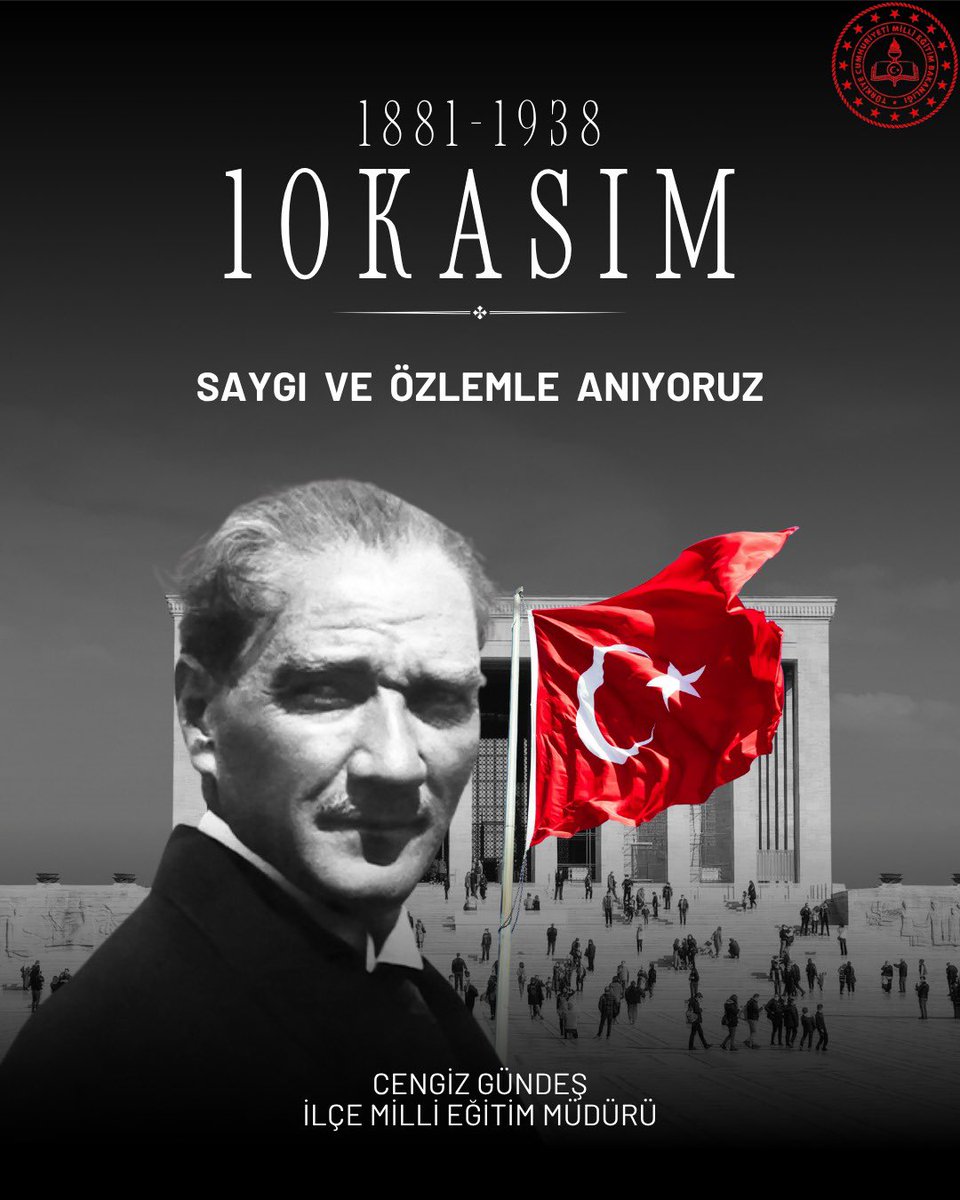 Cumhuriyetimizin kurucusu, Başöğretmen Gazi Mustafa Kemal Atatürk’ü ebediyete irtihalinin 87. yılında saygı, rahmet ve minnetle anıyoruz.
