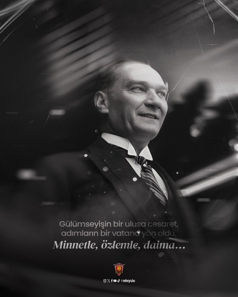 İlelebet izindeyiz!

Cumhuriyetimizin kurucusu Ulu Önder Gazi Mustafa Kemal Atatürk’ü saygı, minnet ve özlemle anıyoruz.