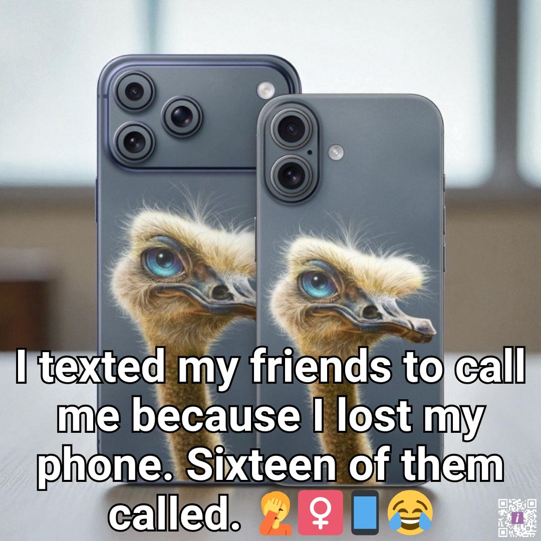 iStylescom's tweet photo. We’re all idiots here. 🤝🤪
#iPhone17 #FunnyText #LostPhone #RelatableMoments #TechHumor #SmartphoneLife #OopsMoment #FriendsForever
Featuring Ostrich Totem iPhone 17 Series Skin
👉 https://t.co/LylBUjwpJX https://t.co/FIXneJaKBe