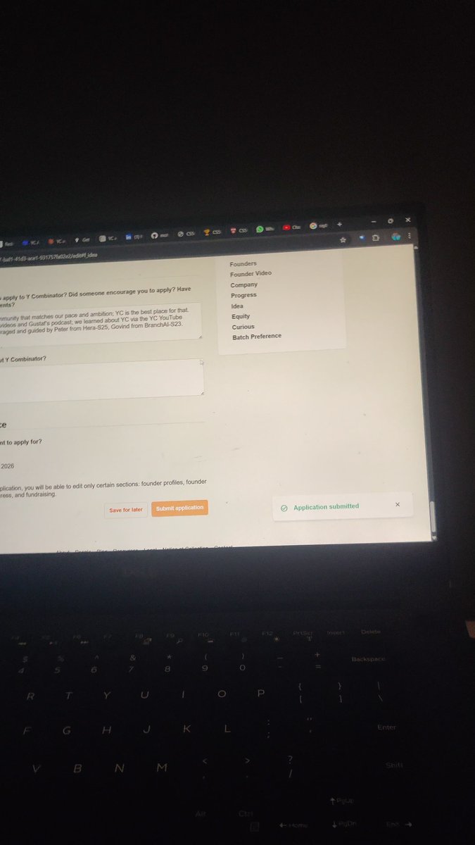 mohdfaizan_5's tweet image. Finally, after months of hard work,
Submitted YC application W26

learnt a lot of lessons:

• Understood that it&apos;s not just shipping anything, it&apos;s more like shipping a product that creates more impact on the customer.
•  Learning to work alongside someone is completely…