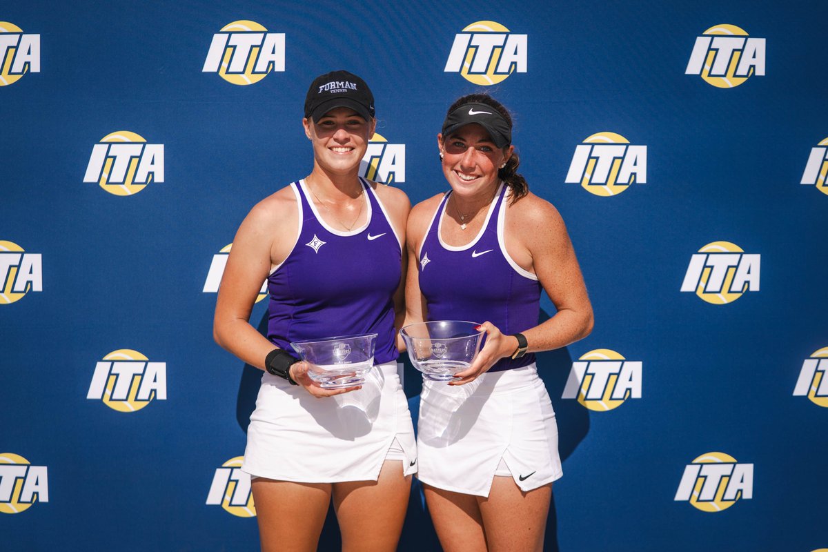 ITA_Tennis's tweet image. NCAA Championship Bound 🎟️

Petro Kuzmenok &amp;amp; Santiago Navarro (@RiceTennisM) as well as Lillie Murphy &amp;amp; Elle Warren (@FurmanWTennis) have qualified for the NCAA Doubles Championship!

#WeAreCollegeTennis | #ITAMasters