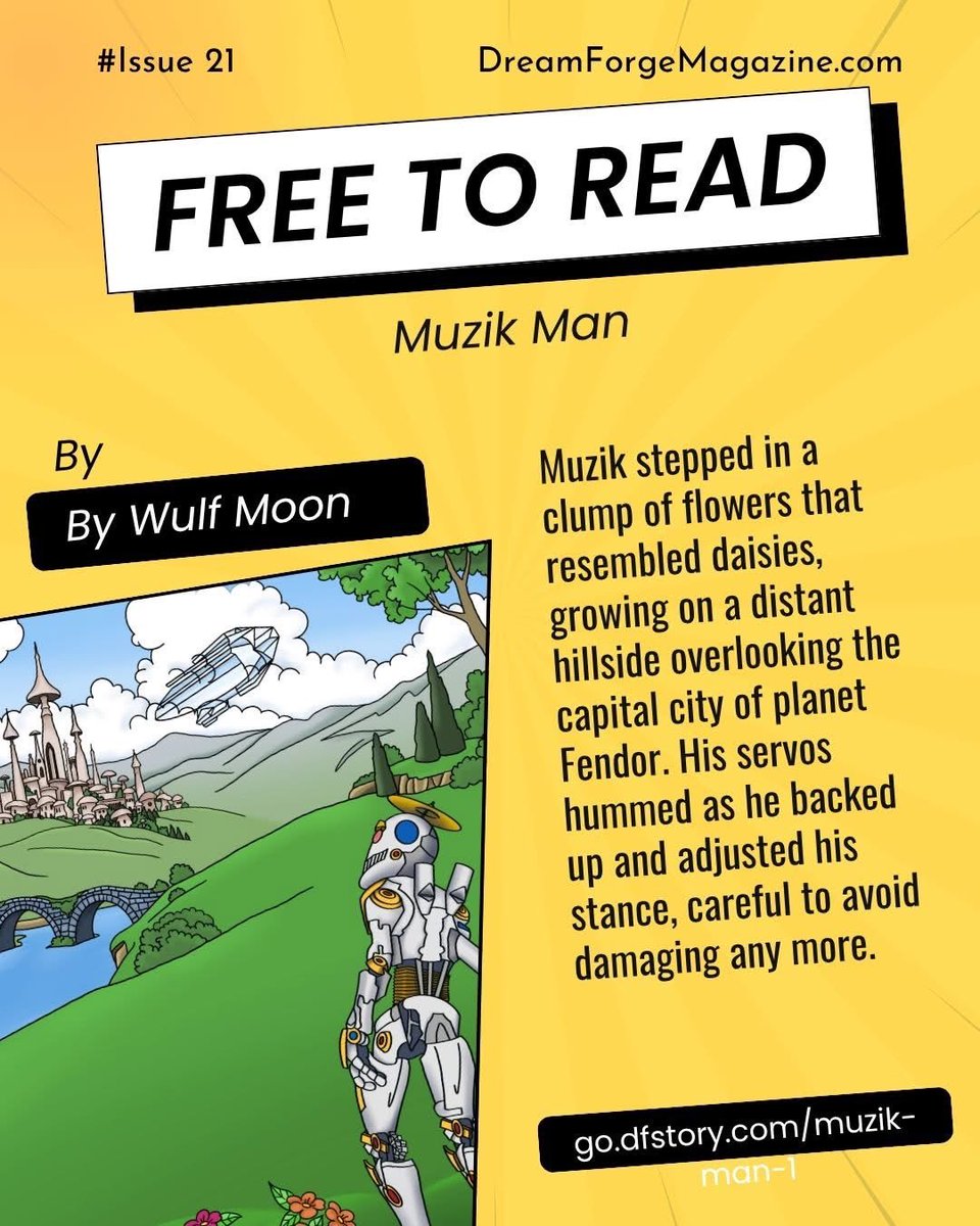 WulfMoon1's tweet image. My Best of Year novelette, now free to read at DreamForge!

#writersoftwitter #writersofx #readersoftwitter #readersofx #readersofsyfy #robots