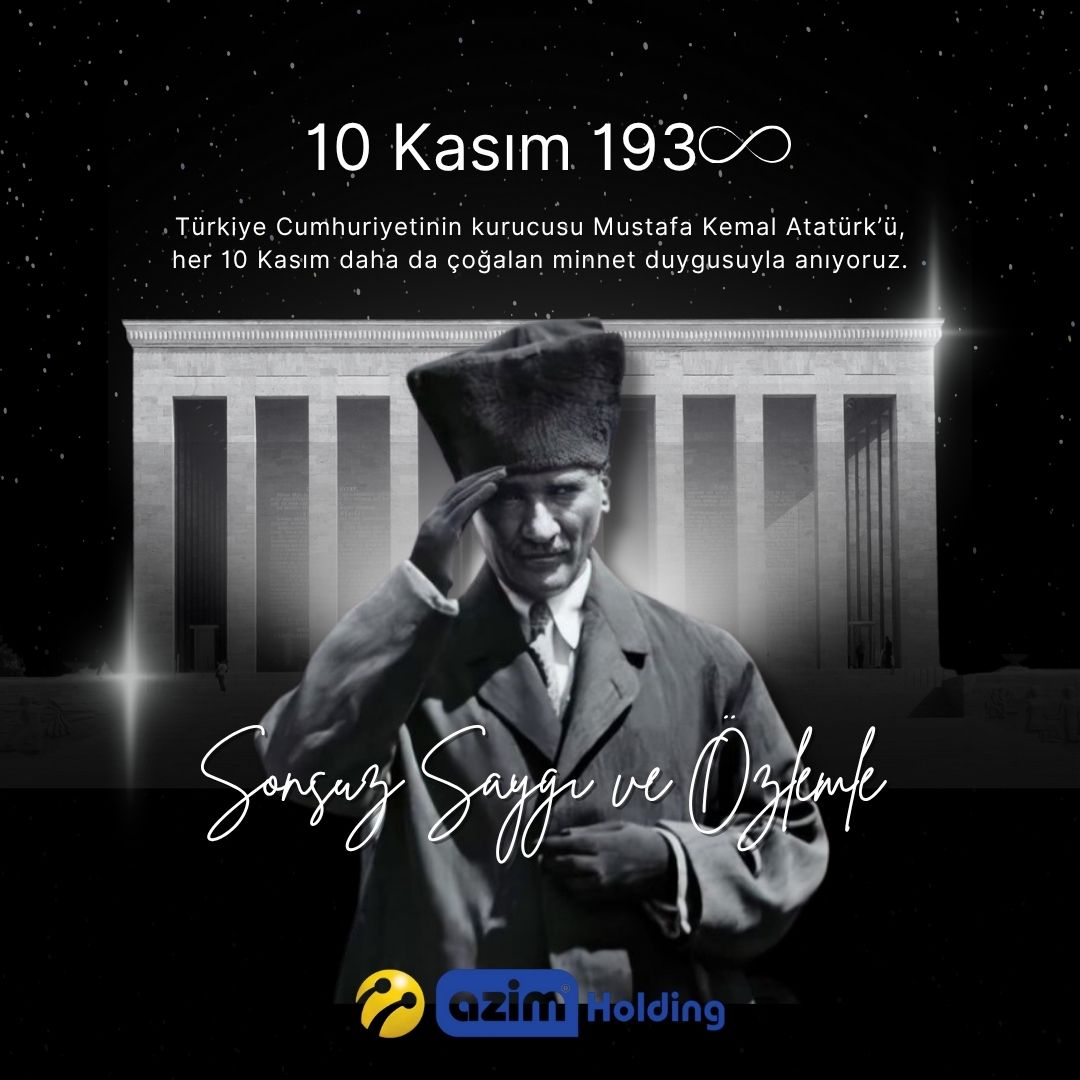 azimholding's tweet photo. Türkiye Cumhuriyeti Kurucusu Gazi Mustafa Kemal Atatürkü,ölüm yıldönümünde,saygı ve minnetle anıyoruz.🇹🇷🇹🇷🇹🇷

#10kasım1938 #türkiye #elazığ #istanbul #muş #bingöl https://t.co/YvhltMgMXg