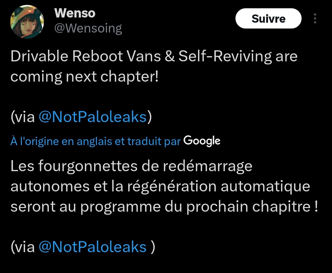 Leaks_Actus's tweet photo. @Papillon_FNT @Wensoing Il n’y a pas plus copié-collé que ton post 😹🤖 https://t.co/mZYZjZSxYR