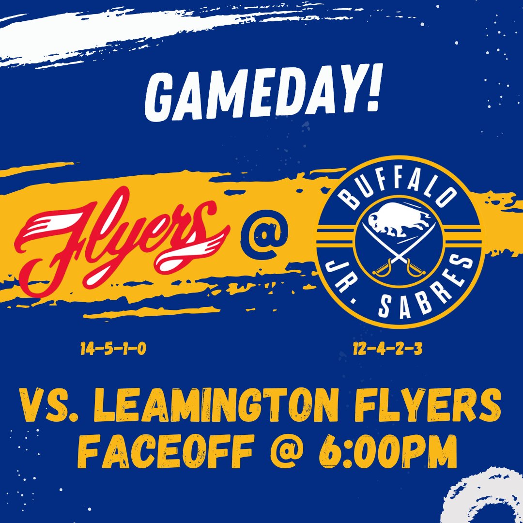 JrSabresOJHL's tweet image. We play at home today against Leamington!

🏟️| @Harborctr 
🆚| @LeamFlyers 
⏰| 6:00pm
📺| @FloHockey 

#EmbraceTheChaos @DrinkBODYARMOR @stbcbeer