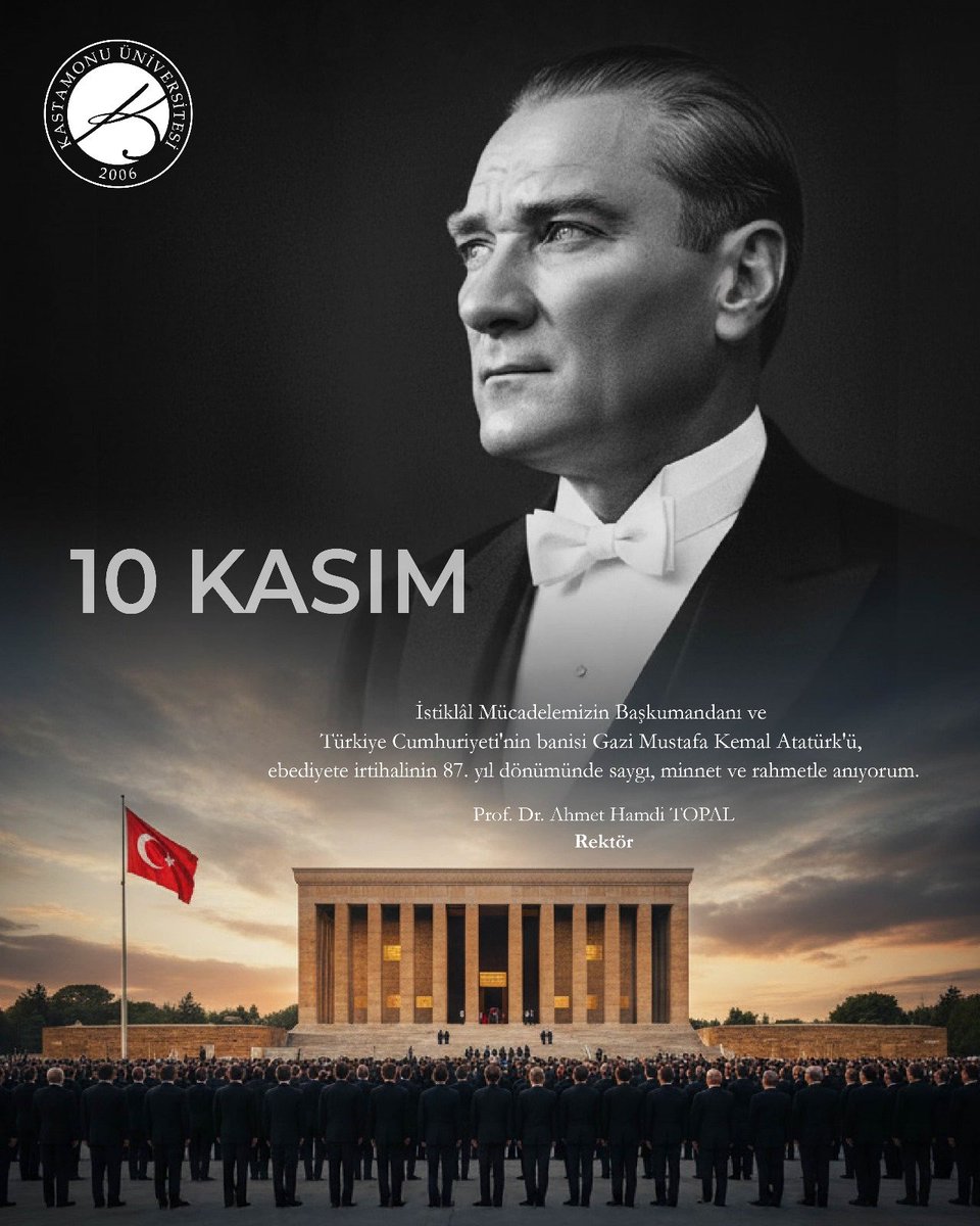 Ebediyete irtihalinin 87’nci sene-i devriyesinde Gazi Mustafa Kemal Atatürk’ü saygı, minnet ve rahmetle yâd ediyorum.
