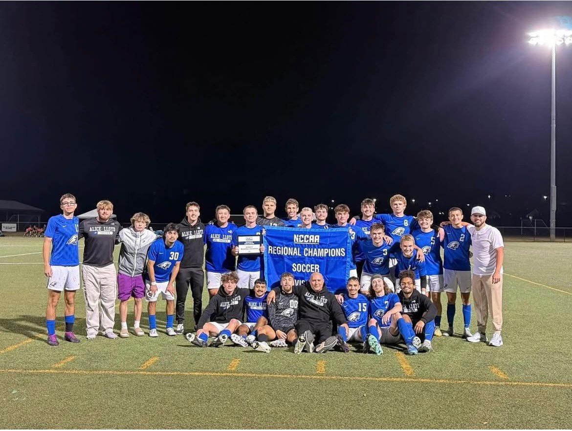 Moss724's tweet photo. Alice Lloyd Eagles are 2025 Mideast Regional Champs!! What an amazing season.  Good luck to Clayton and his teammamtes as they head to Florida next week for the National Tournament!! https://t.co/Dzej0YMrK7