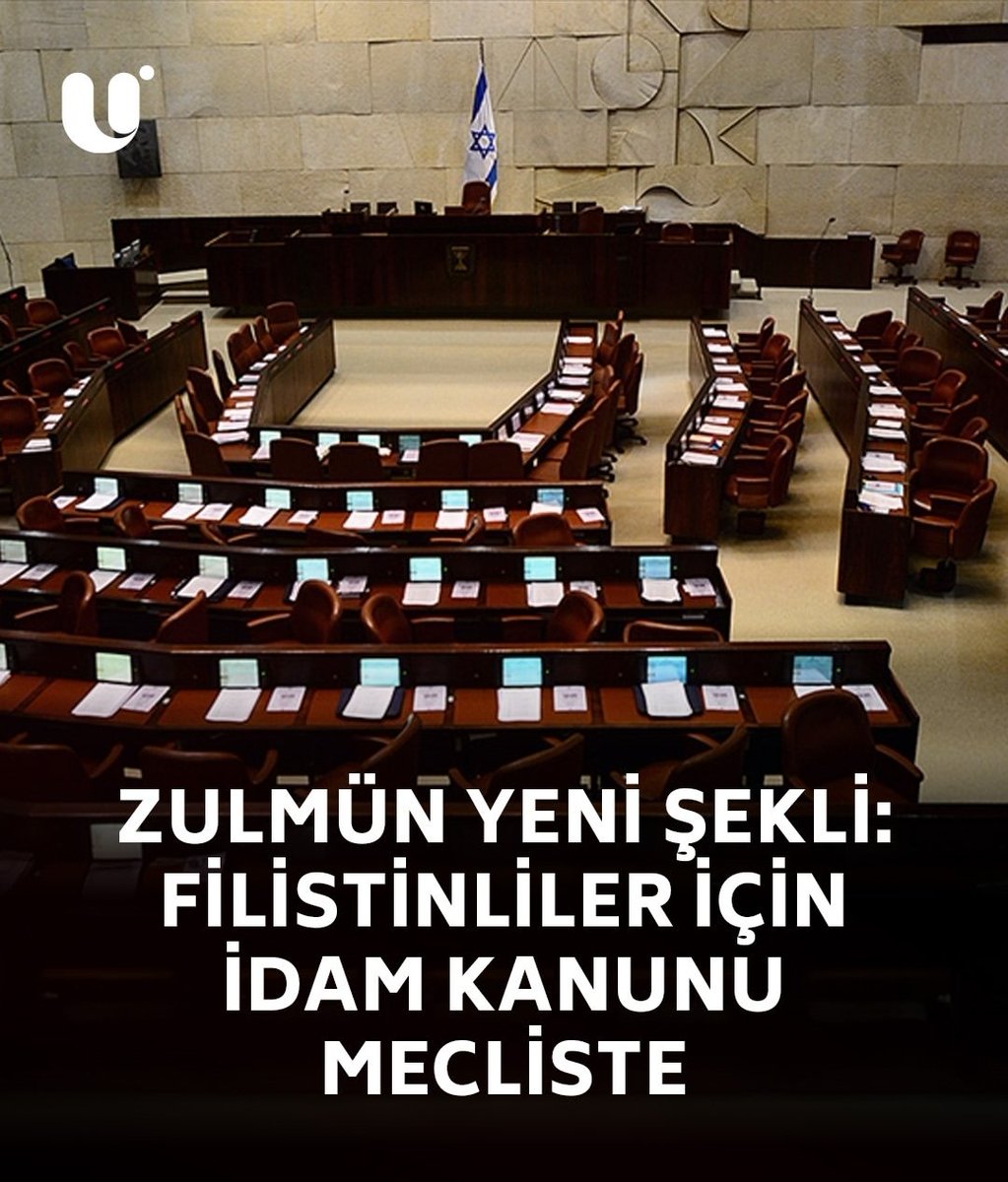 Netanyahu, Filistinli esirlerin idam edilmesi yönünde bir yasayı meclis gündemine getirdi.

Uluslararası toplum sessizliğini bozmazsa Filistinli esirler, infaz edilmeye başlanacak. 

Susma, tepkini göster! Yetkilileri tepki vermeye davet et!

<a href="/RTErdogan/">Recep Tayyip Erdoğan</a> <a href="/TBMMresmi/">TBMM</a> <a href="/TC_Disisleri/">T.C. Dışişleri Bakanlığı</a>